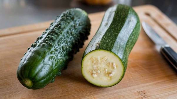 difference between cucumber and zucchini