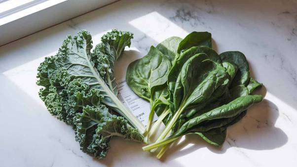 Kale vs spinach nutrition