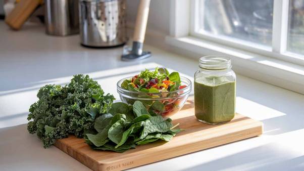 how to eat more kale and spinach