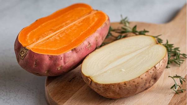 Sweet Potato and Regular Potato