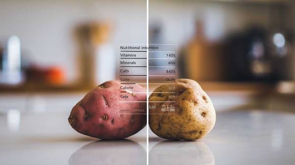 potato nutritional comparison