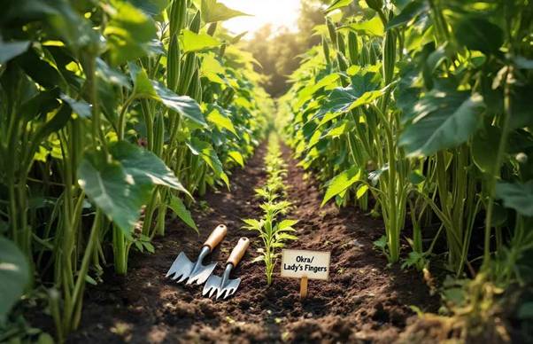 how to grow okra at home