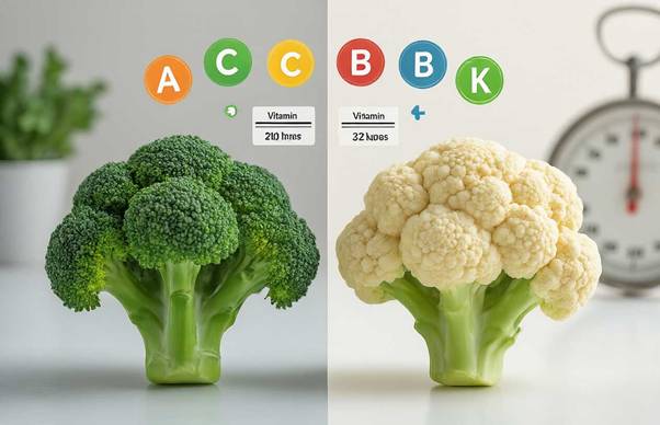broccoli vs cauliflower vitamins
