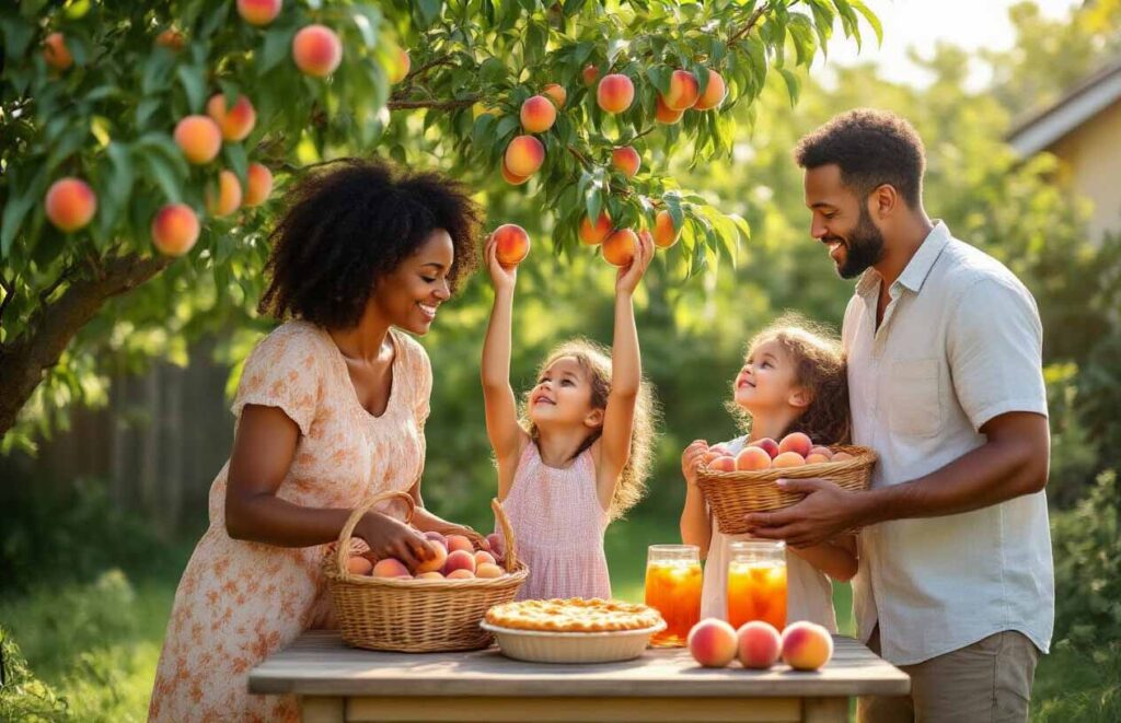 when to harvest peaches