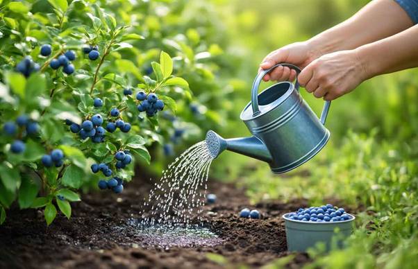 blueberry plant watering tips