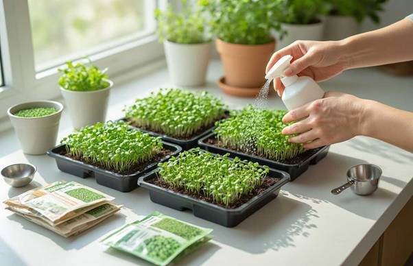 grow microgreens at home