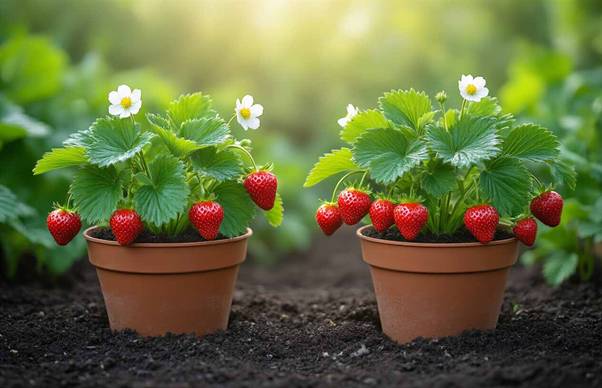 growing strawberries in small spaces