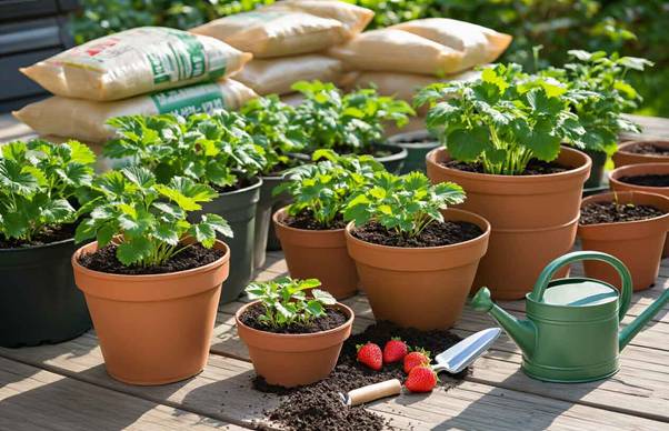 organic strawberry growing methods
