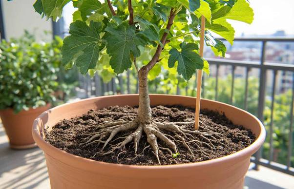 container fig growing
