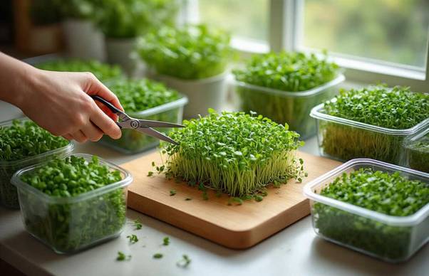 microgreens harvesting tips
