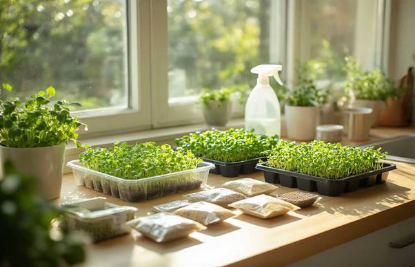 indoor microgreen growing
