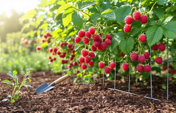 planting raspberry bushes​

