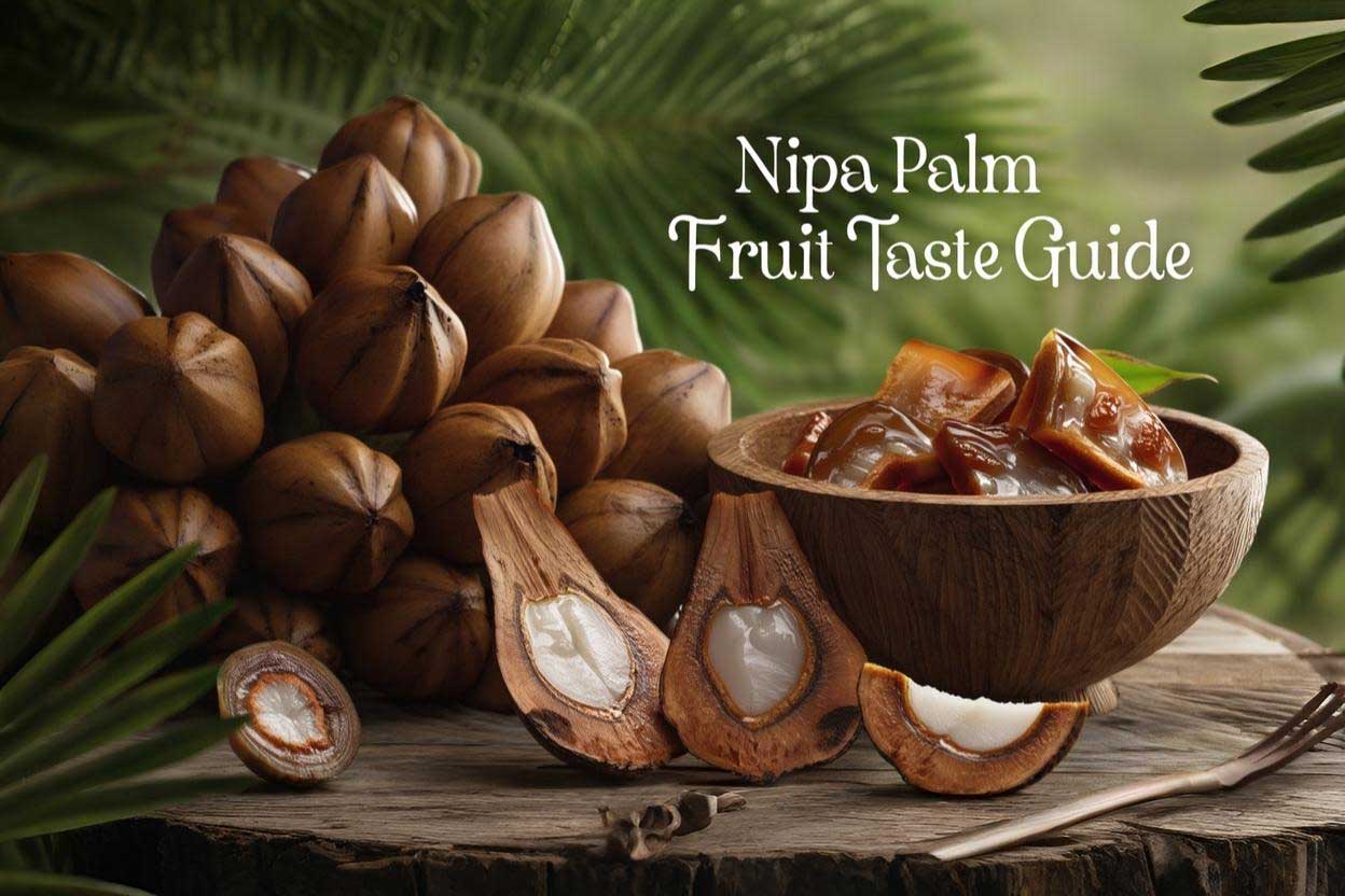 what does nipa palm fruit taste like