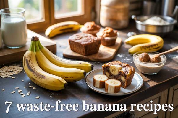 How to Use Overripe Bananas: 7 Simple Waste-Free Recipes