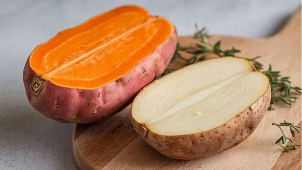 Sweet Potato and Regular Potato